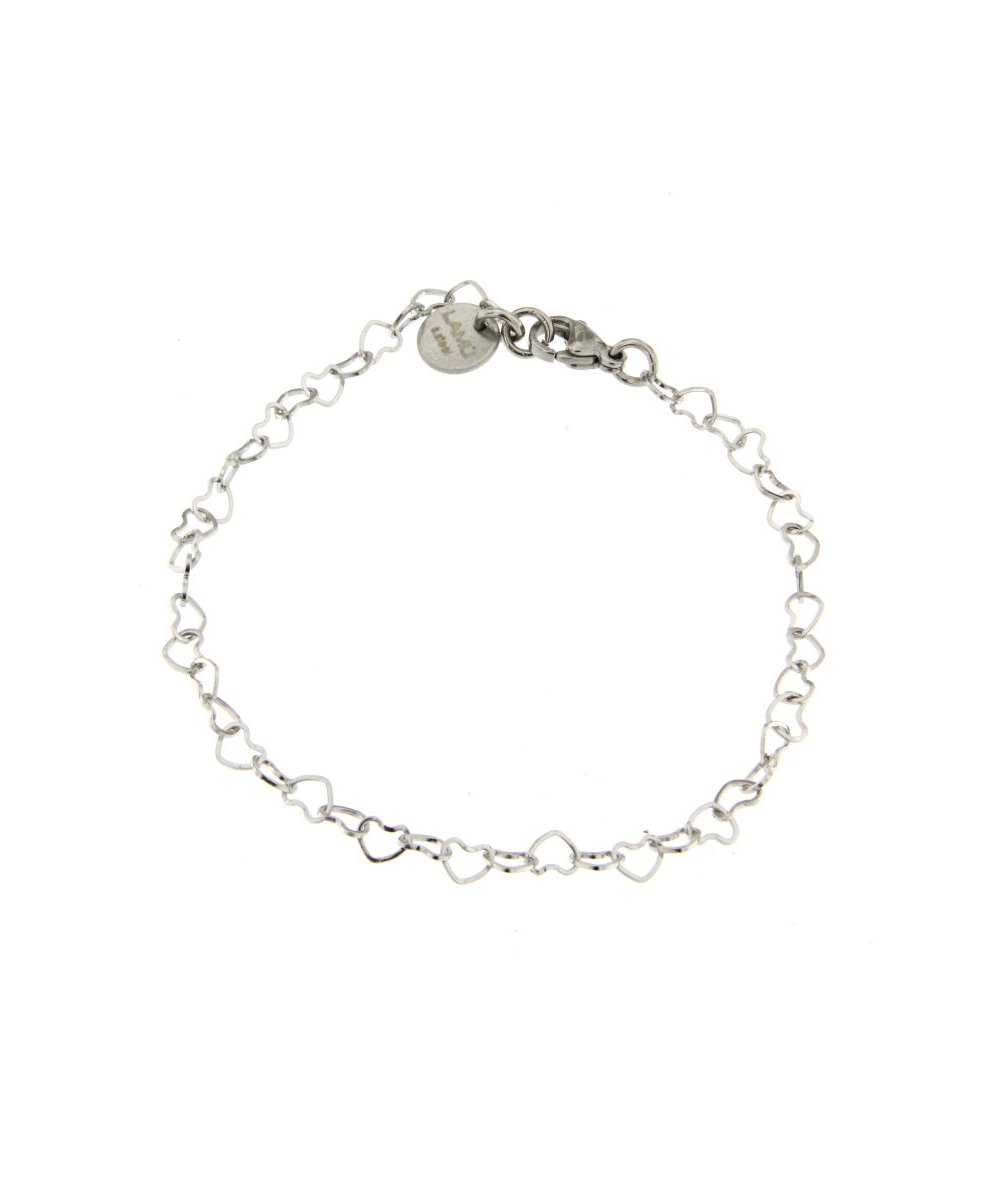 Bracciale con pendente luna crescente e stella in acciaio inox - Lamù  gioielli